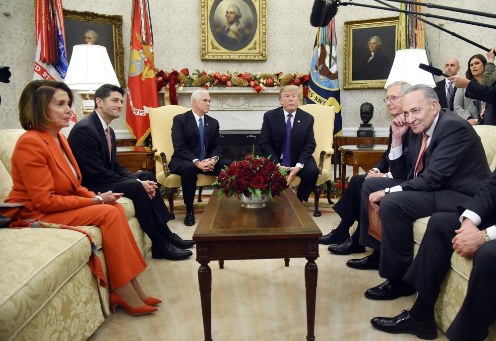 Image: President Donald Trump and Vice President Mike Pence meet with Congressional leadership - DC