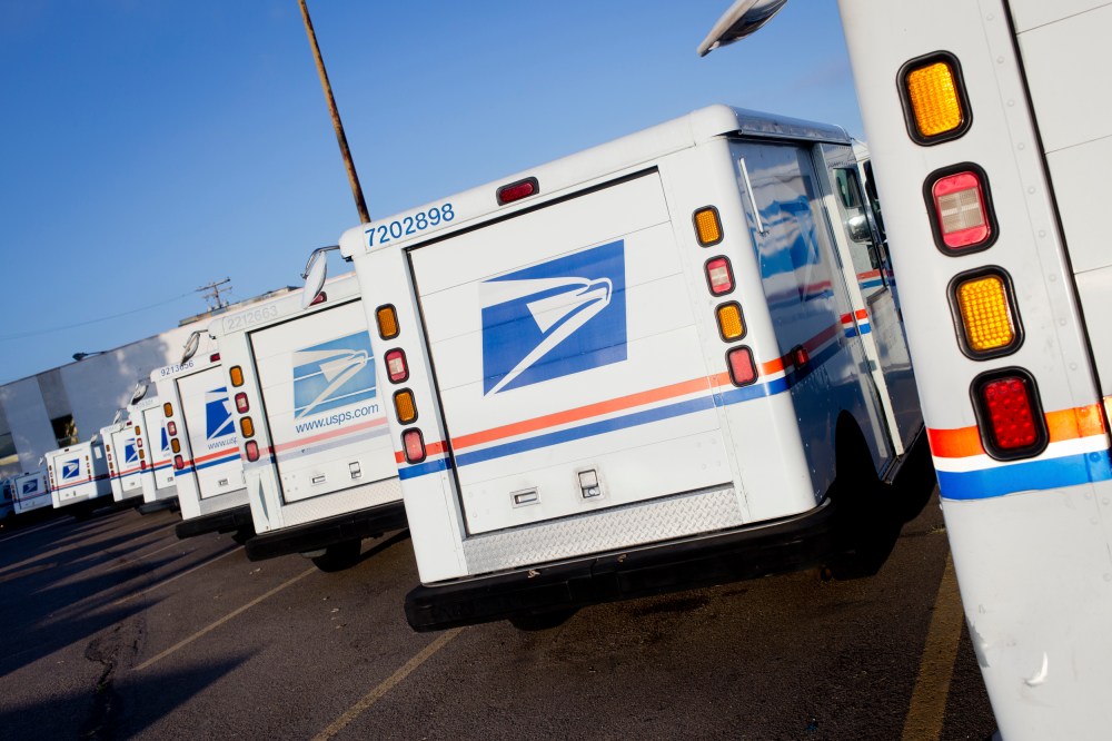 USPS delivery trucks