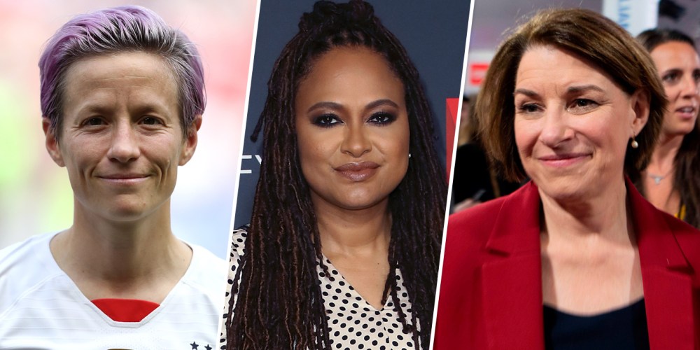 Image: Megan Rapinoe, Ava Duvernay, and Amy Klobuchar