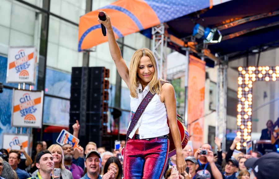 Image: Sheryl Crow performs outside of the TODAY Show in New York on Sept. 6, 2019.