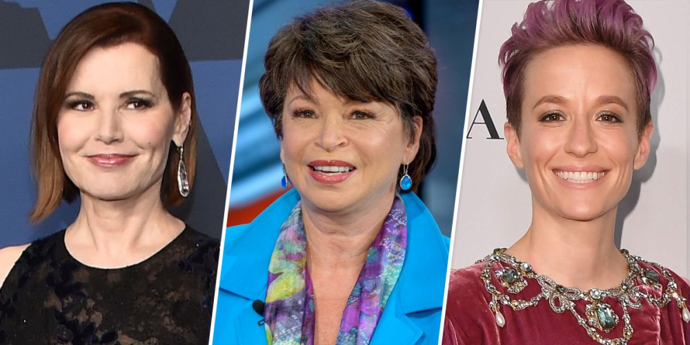 Image: Geena Davis Valerie Jarrett  Megan rapinoe