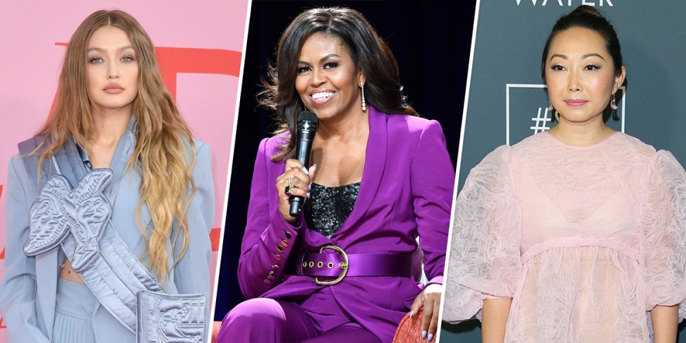 Gigi Hadid, Michelle Obama, and Lulu Wang.