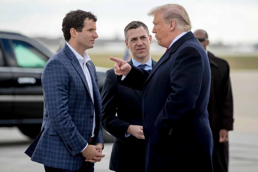 Image: Donald Trump, Trey Hollingsworth, Jim Banks