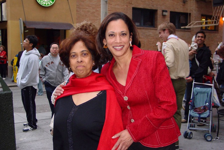 Image: Kamala Harris with her mother, Shyamala, at a Chinese New Year parade in 2007.