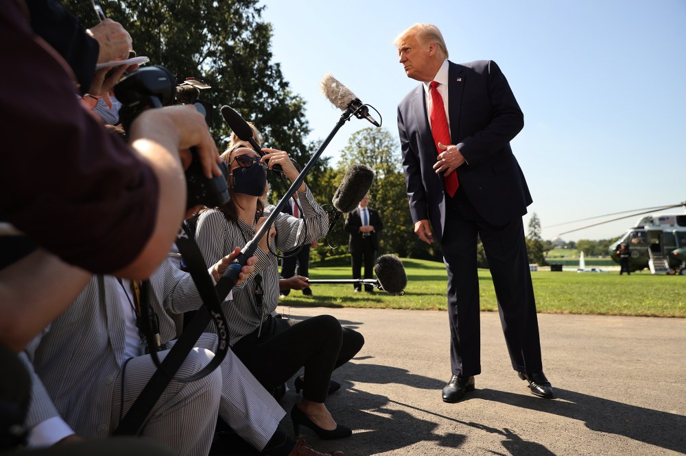 Image: President Trump Departs The White House For Midwest Trip
