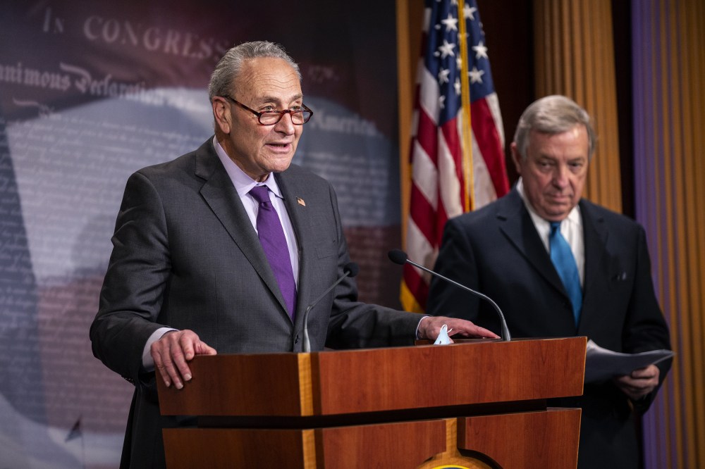 Senate Leadership Hold Weekly News Conference