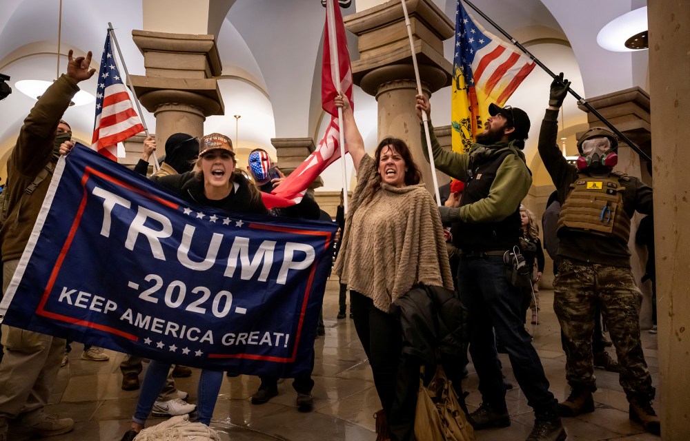 Image: Trump supporters protest inside the U.S. Capitol.