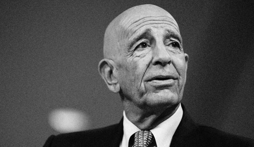 Image: Tom Barrack at the Milken Institute Global Conference in California in 2018.