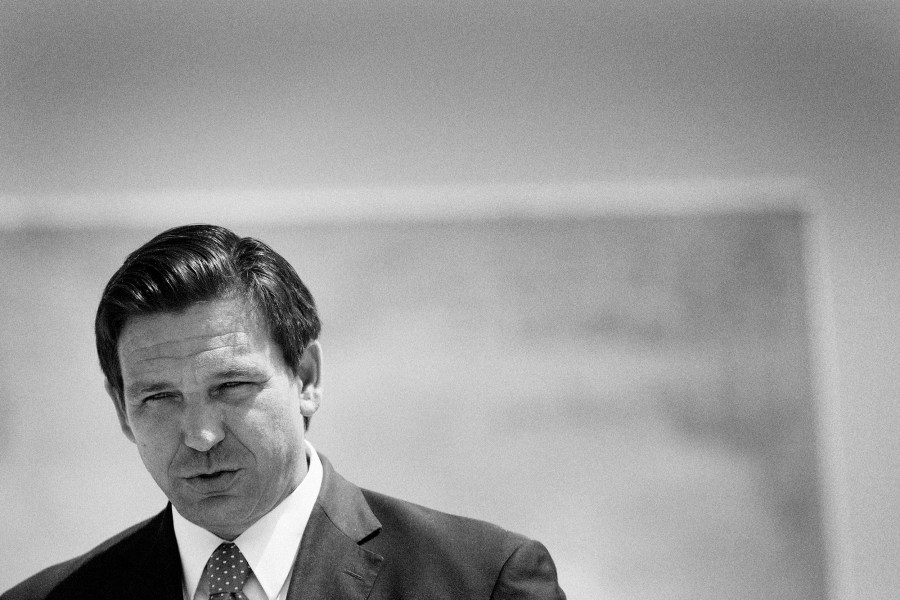 Image: Florida Gov. Ron DeSantis in Miami on April 8, 2021.