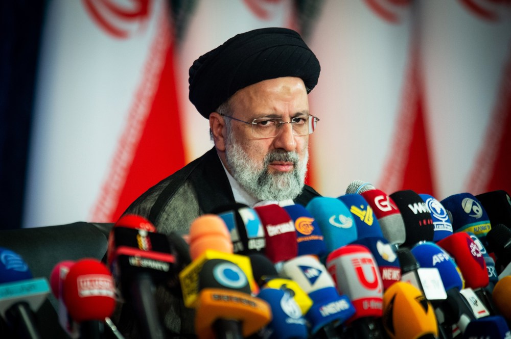 Iranian President Ebrahim Raisi speaks in Tehran on June 21, 2021.