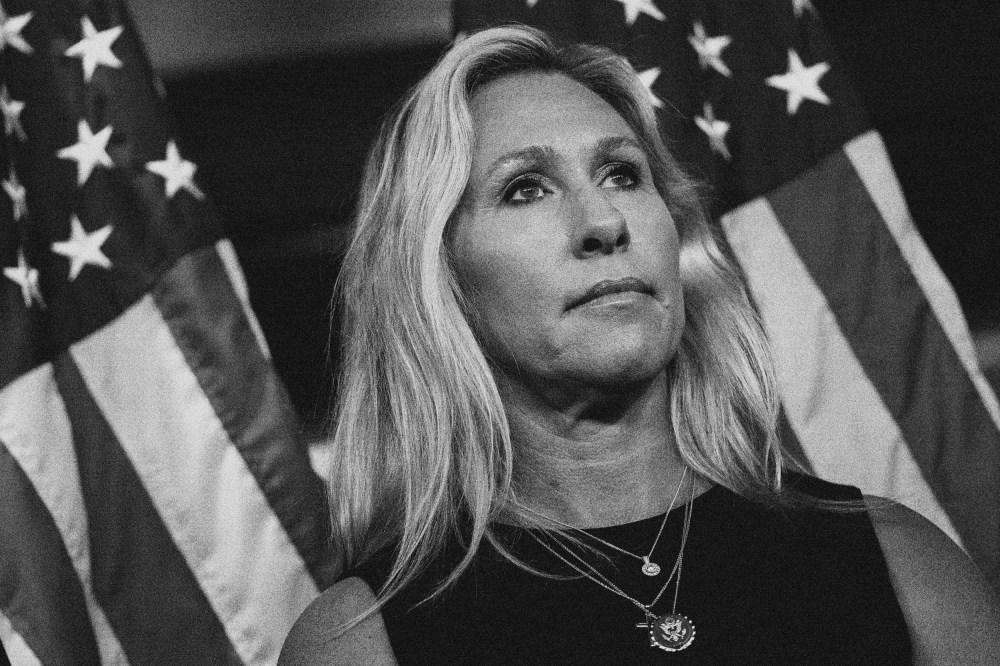 Image: Rep. Marjorie Taylor Greene, R-Ga., at the Capitol in 2021.