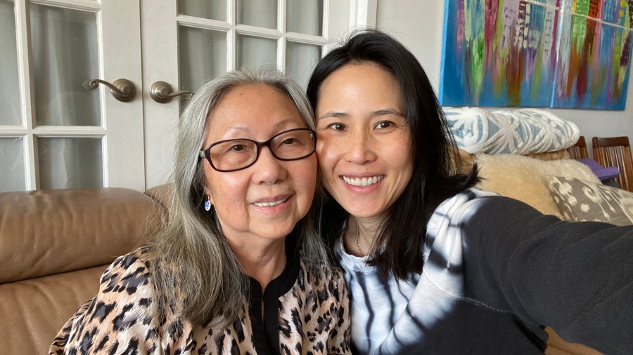 Vicky Nguyen with her mother, Lien