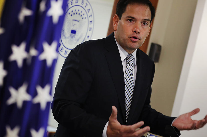 Image: Sen. Marco Rubio (R-FL)  Holds News Conference To Urge Congress To Pass Zika Virus Funding