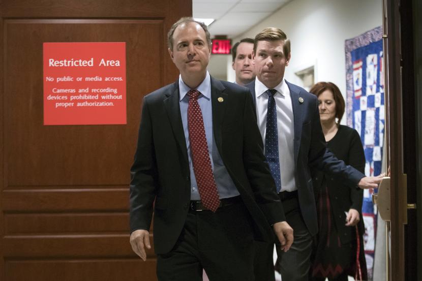 Image: Devin Nunes, Eric Swalwell, Jim Himes