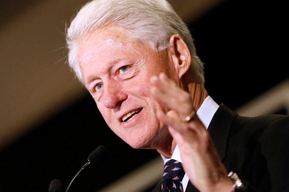 Former U.S. president Bill Clinton campaigns for Mary Landrieu in Louisiana on Oct. 20, 2014.