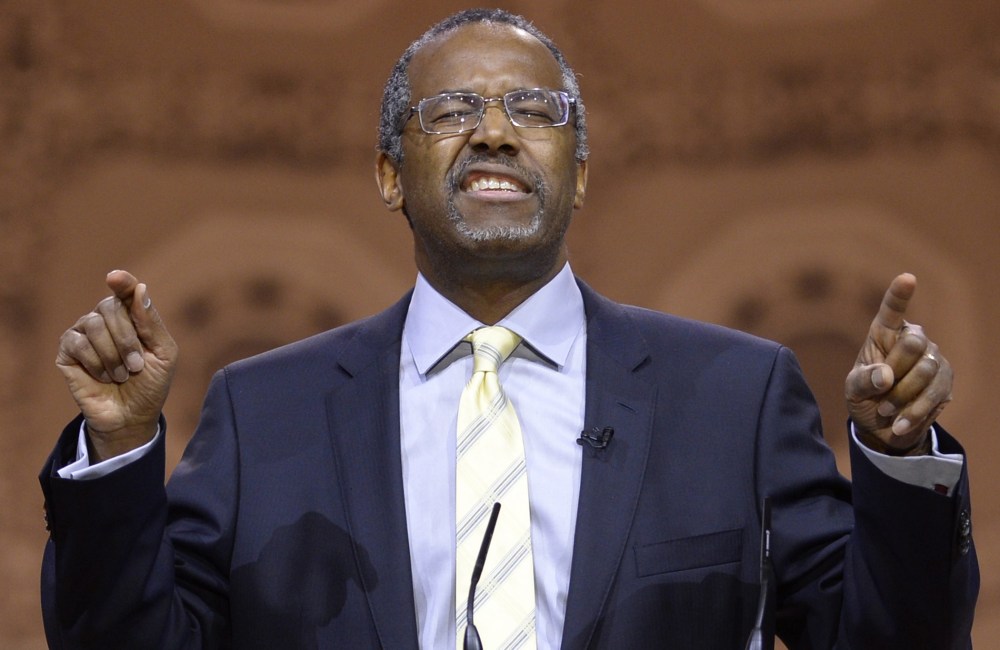 Dr. Ben Carson speaks at the Conservative Political Action Conference (CPAC), at the Gaylord National Resort and Convention Center in National Harbor, Maryland, March 8, 2014.