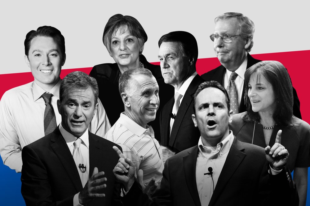 Clay Aiken, Greg Brannon, Allyson Schwartz, Thom Tillis, David Perdue, Matt Bevin, Mitch McConnell, Monca Wehby