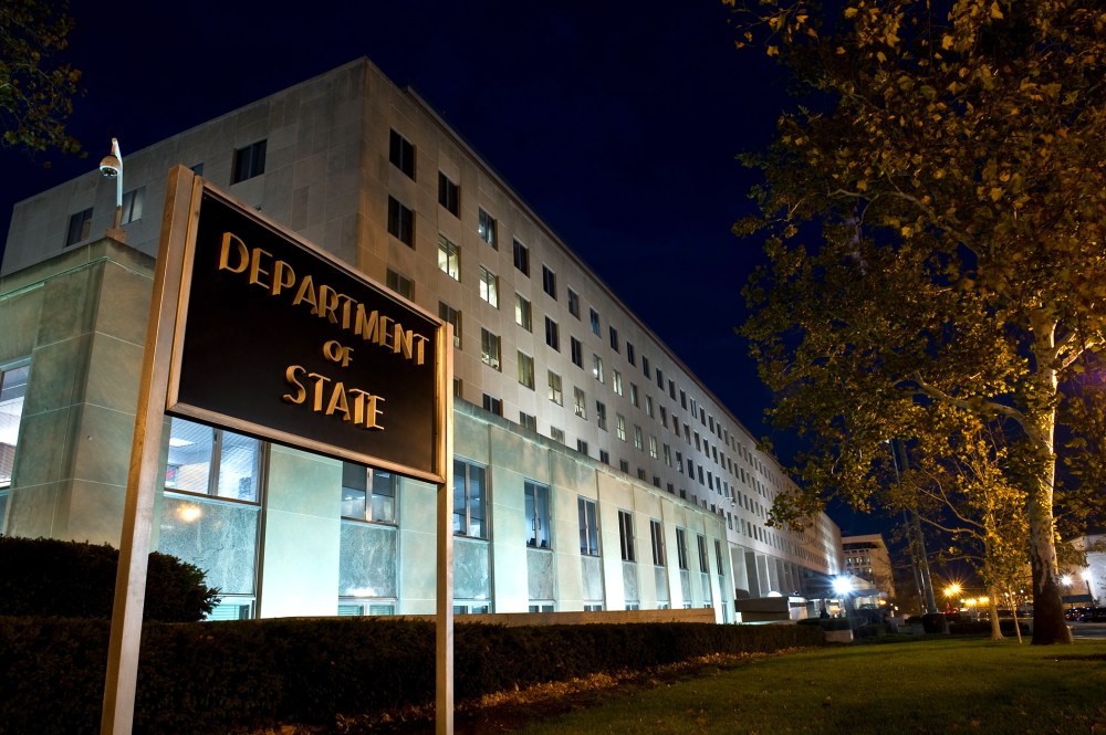 The US State Department is seen in Washington, DC.