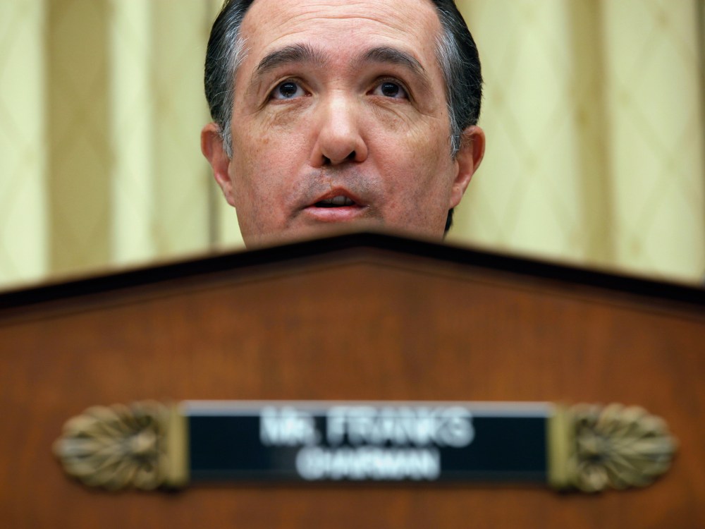 File Photo: House Judiciary Committee's Subcommittee on the Constitution Chairman Trent Franks (R-AZ) holds a hearing about H.R.3, the "No Taxpayer Funding for Abortion Act" in the Rayburn House Office Building on Capitol Hill February 8, 2011 in...