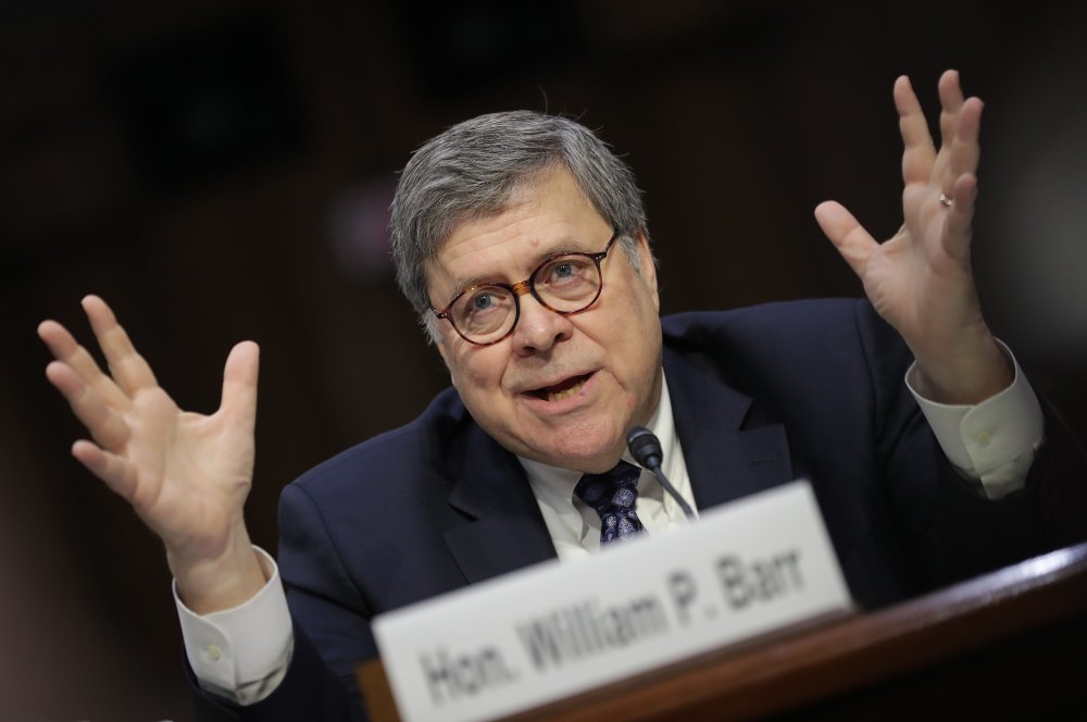 U.S. Attorney General nominee William Barr testifies at his confirmation hearing before the Senate Judiciary Committee January 15, 2019 in Washington, DC.