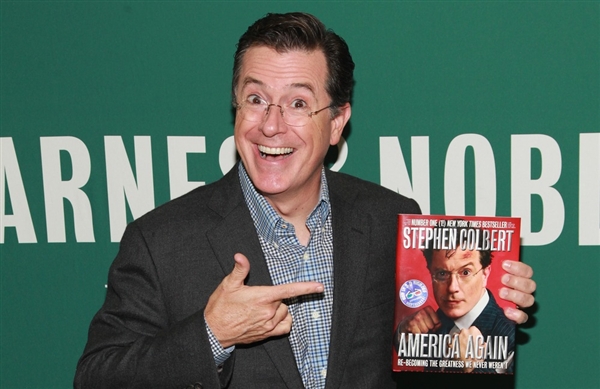 TV personality Stephen Colbert promotes "America Again: Re-becoming The Greatness We Never Weren't" at Barnes & Noble Union Square on October 2, 2012 in New York City. Taylor Hill / Getty Images