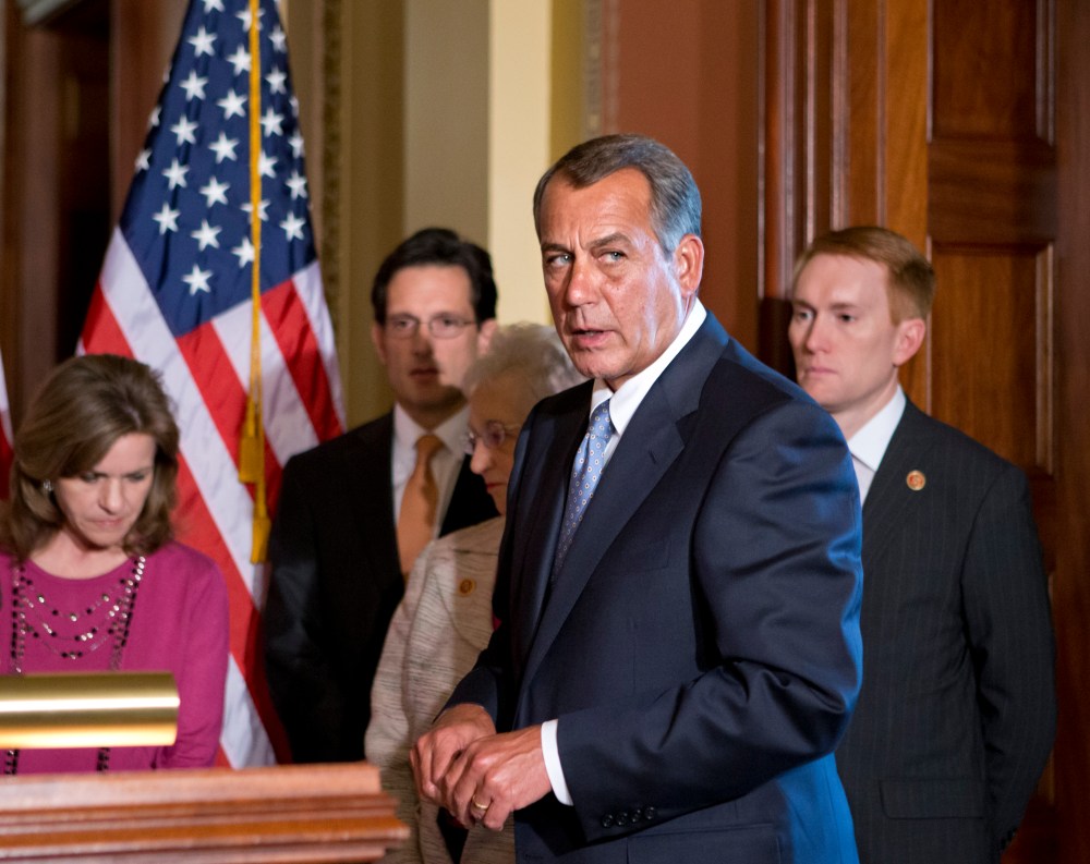 Speaker John Boehner used the word "ass" today. Other than that, no news on the sequestration fight. (AP Photo/J. Scott Applewhite)