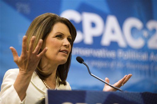 Minnesota Republican Rep. Michele Bachmann as last week. (AP Photo by Jacquelyn Martin)