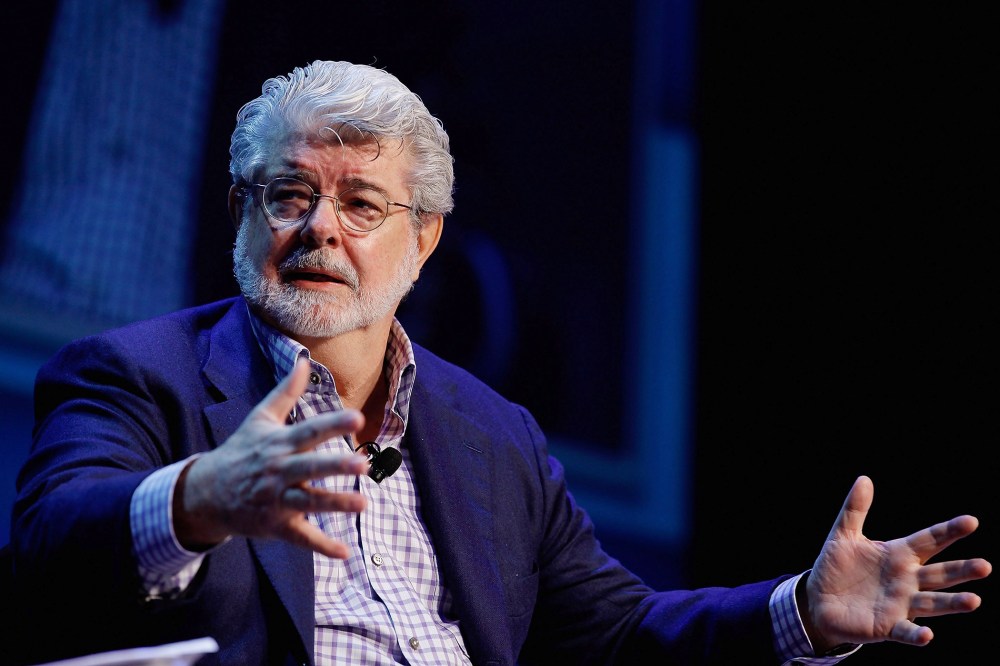 George Lucas speaks in Washington, DC in 2012. (Photo by Chip Somodevilla/Getty)