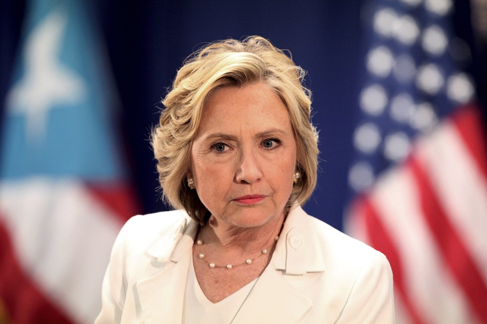 U.S. Democratic presidential candidate Hillary Clinton attends a panel in San Juan, Puerto Rico, Sept. 4, 2015. (Photo by Alvin Baez/Reuters)