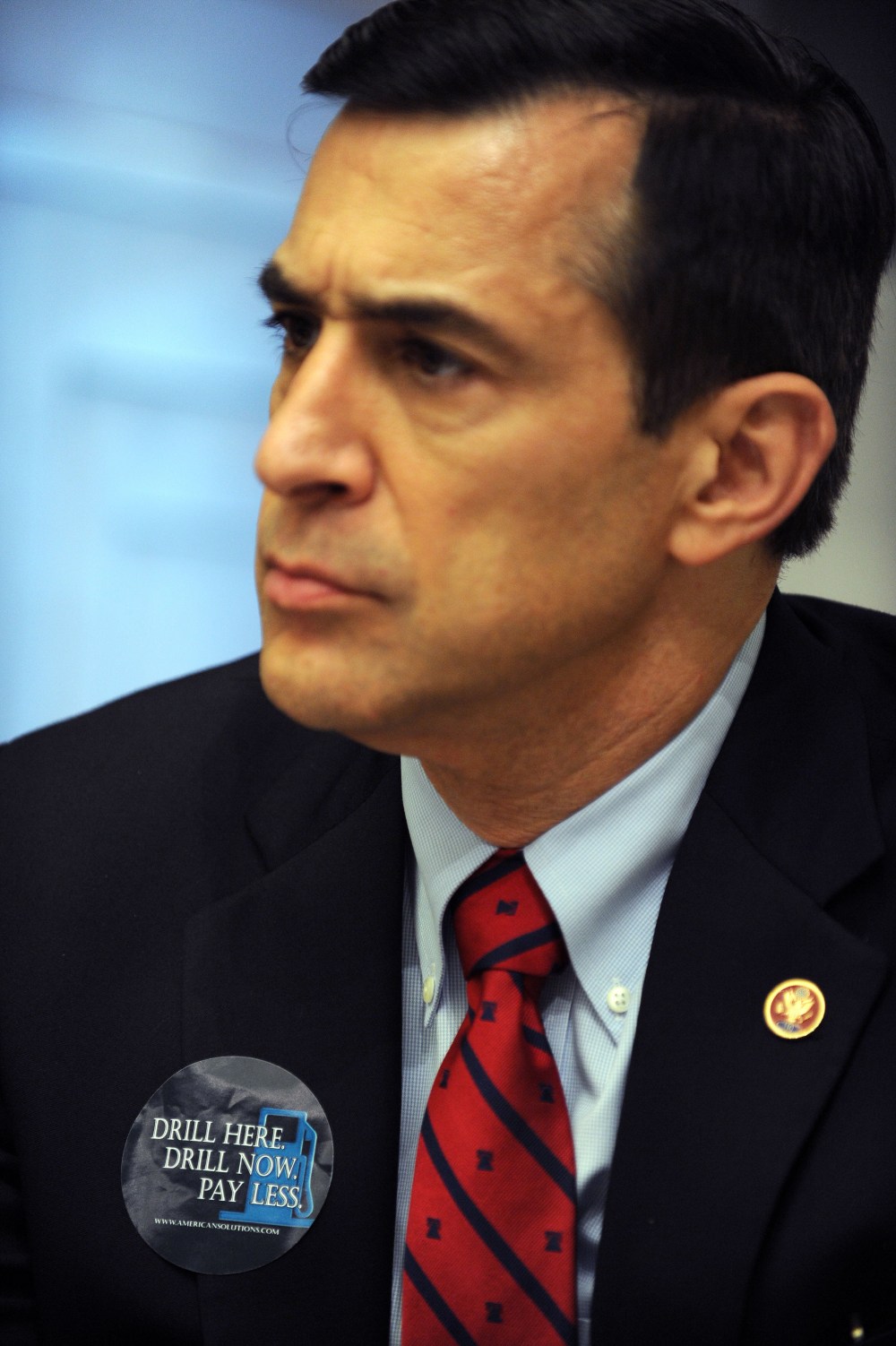 Representative Darrell Issa, Republican of California, during a hearing on June 20, 2008 on Capitol Hill in Washington, D.C.