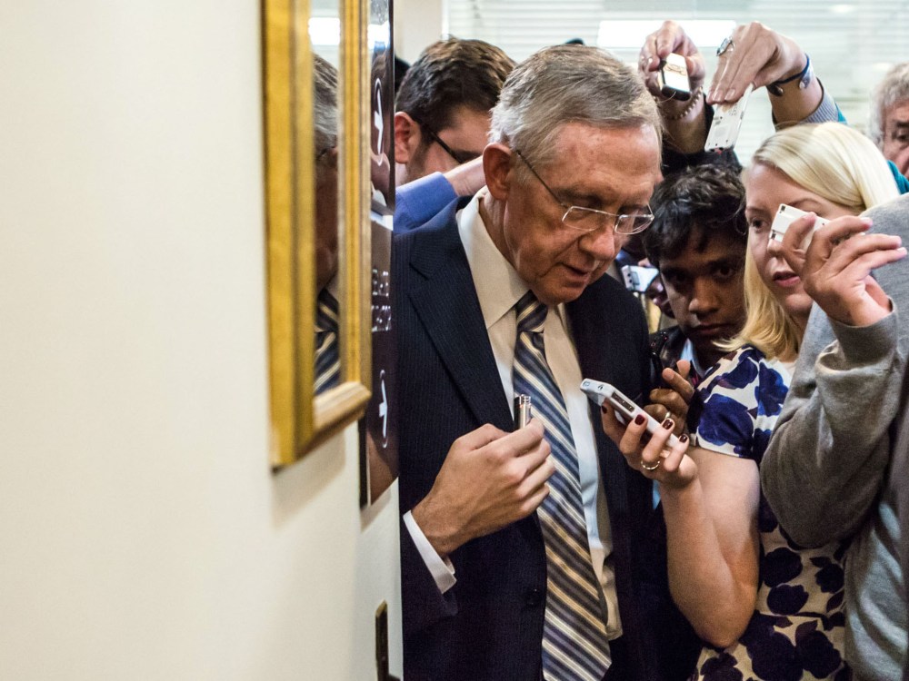 Senate Majority Leader Harry Reid (D-NV). (Photo by Brendan Hoffman/Getty Images)