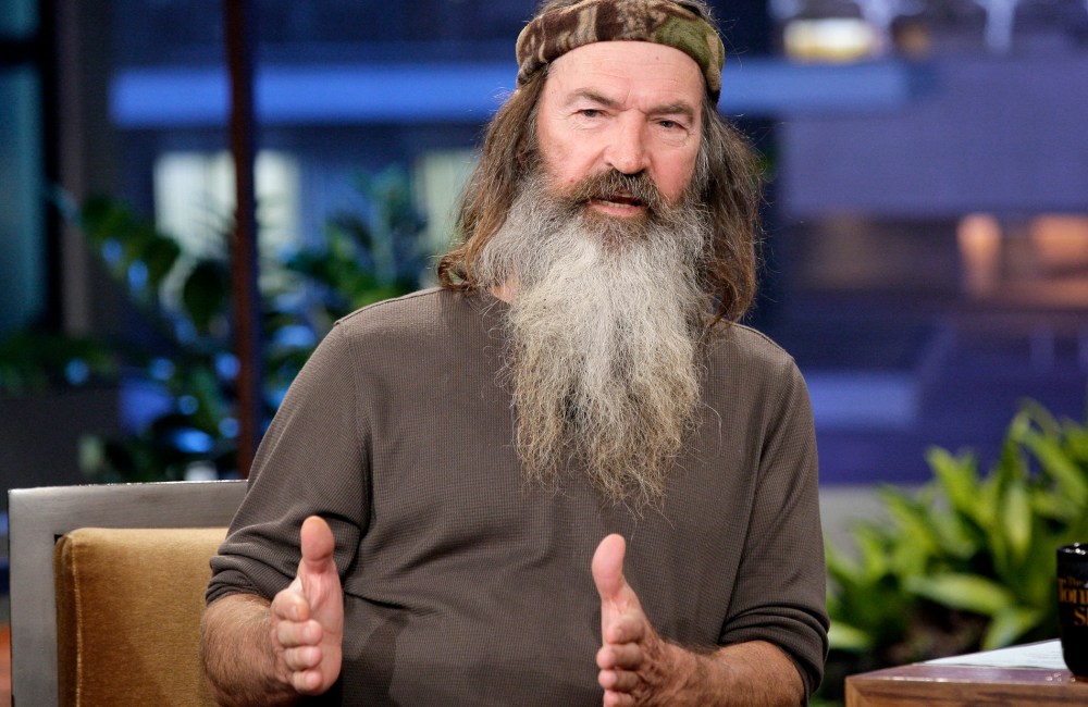 Phil Robertson appears on  "The Tonight Show with Jay Leno" on Nov. 19, 2012