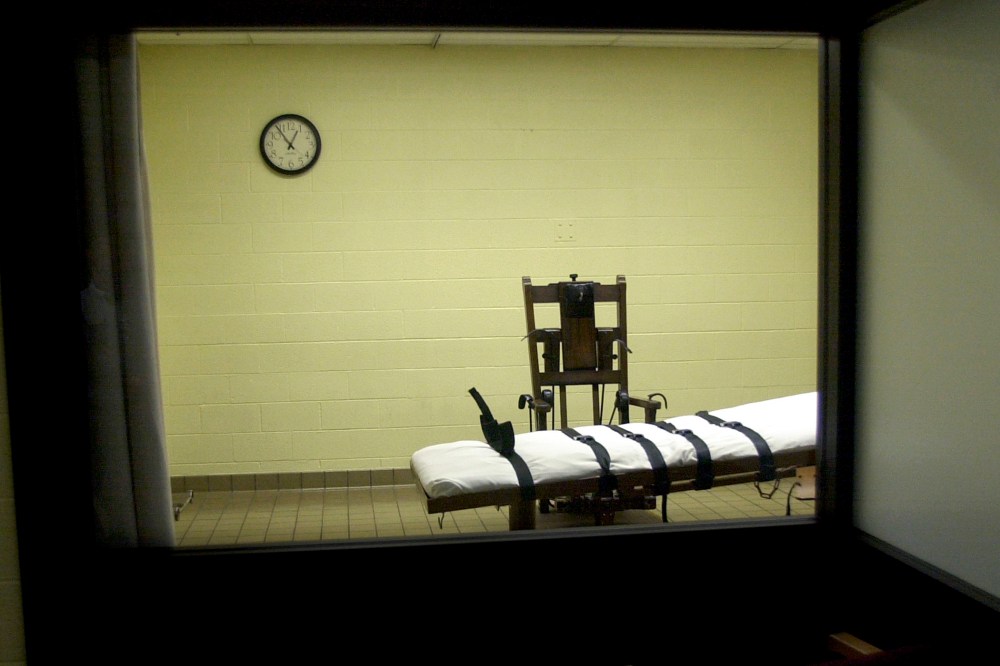 A view of a death chamber on Aug. 29, 2001. (Mike Simons/Getty)