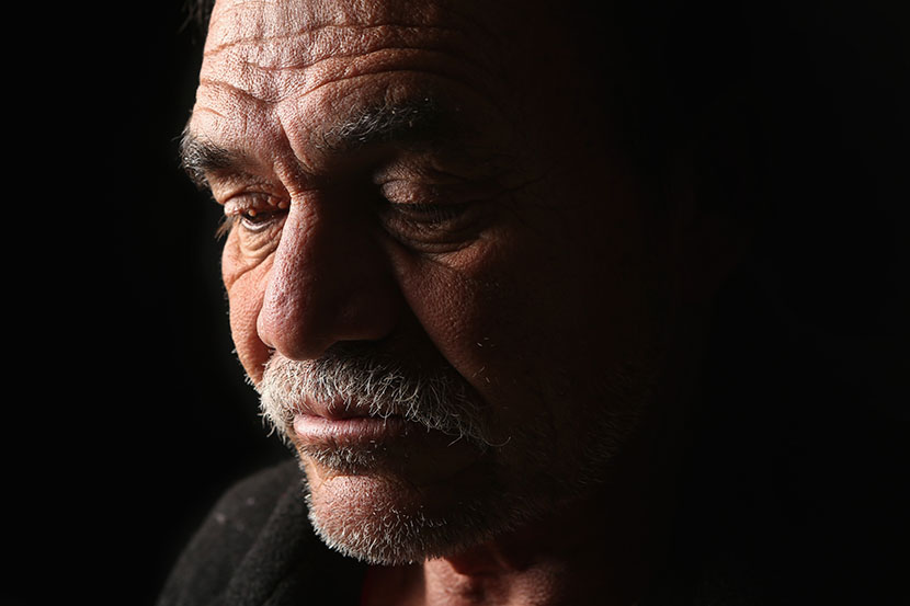 Jorge Rodriguez, 62, from Guatemala, spends a night at the San Juan Bosco shelter for undocumented immigrants on March 9, 2013 in Nogales, Mexico. Rodriguez said he worked in the United States for 8 months before he was detained by immigration...