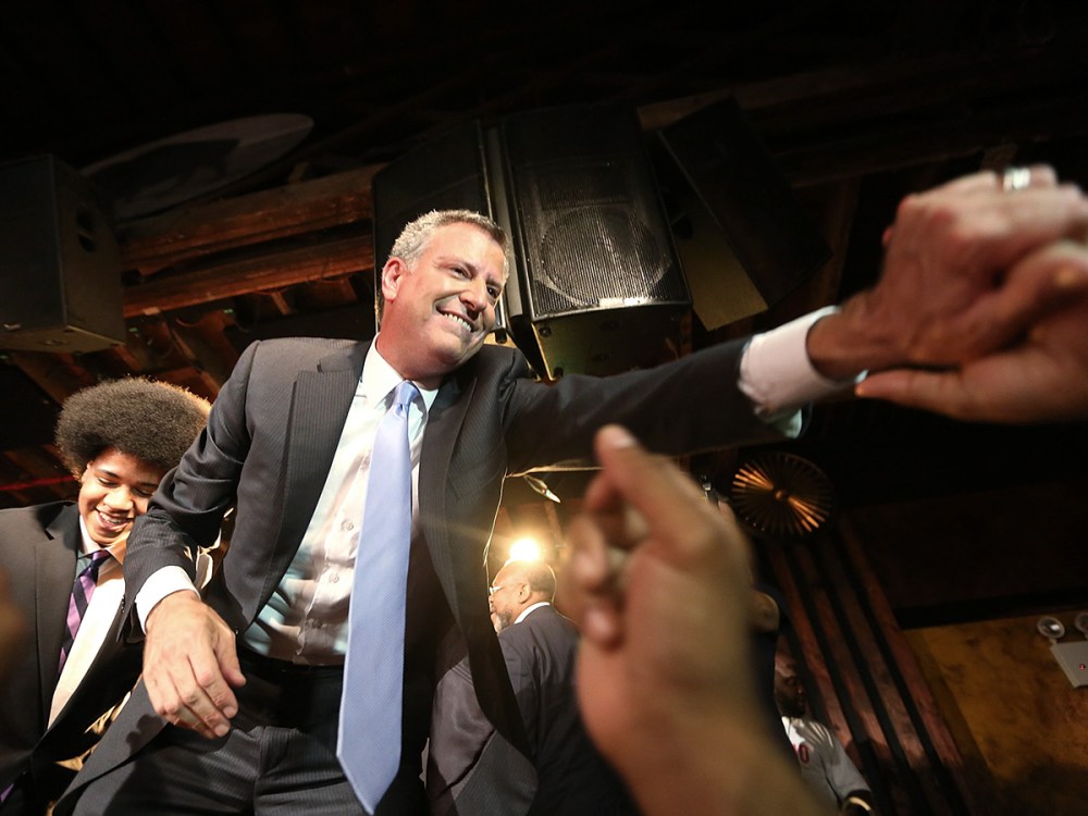 NYC Mayoral Candidate Bill De Blasio Hosts Primary Night Party In Brooklyn