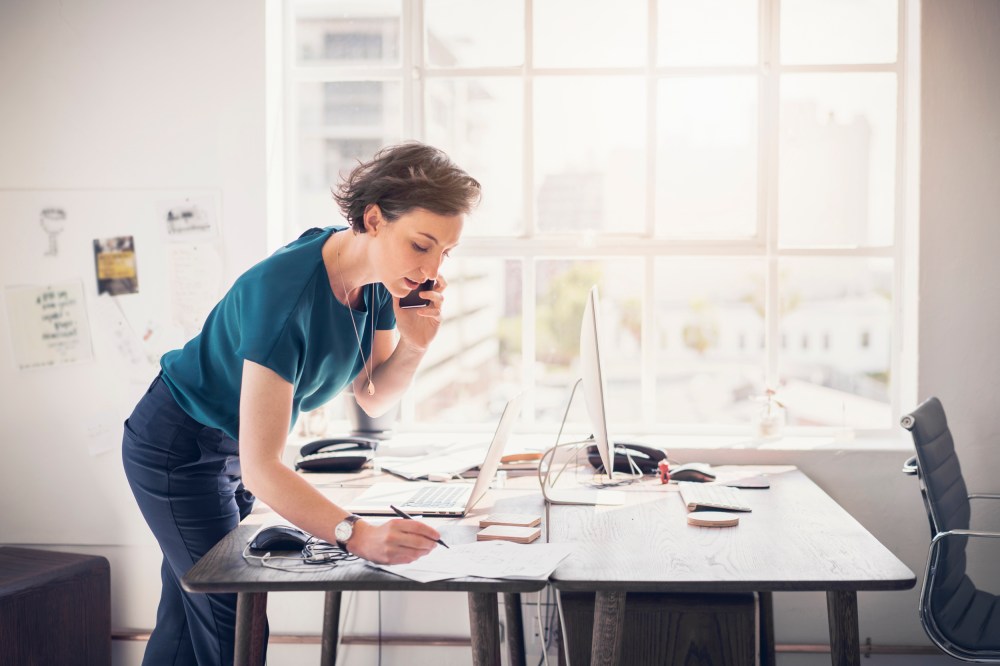 Image: Businesswoman on phone