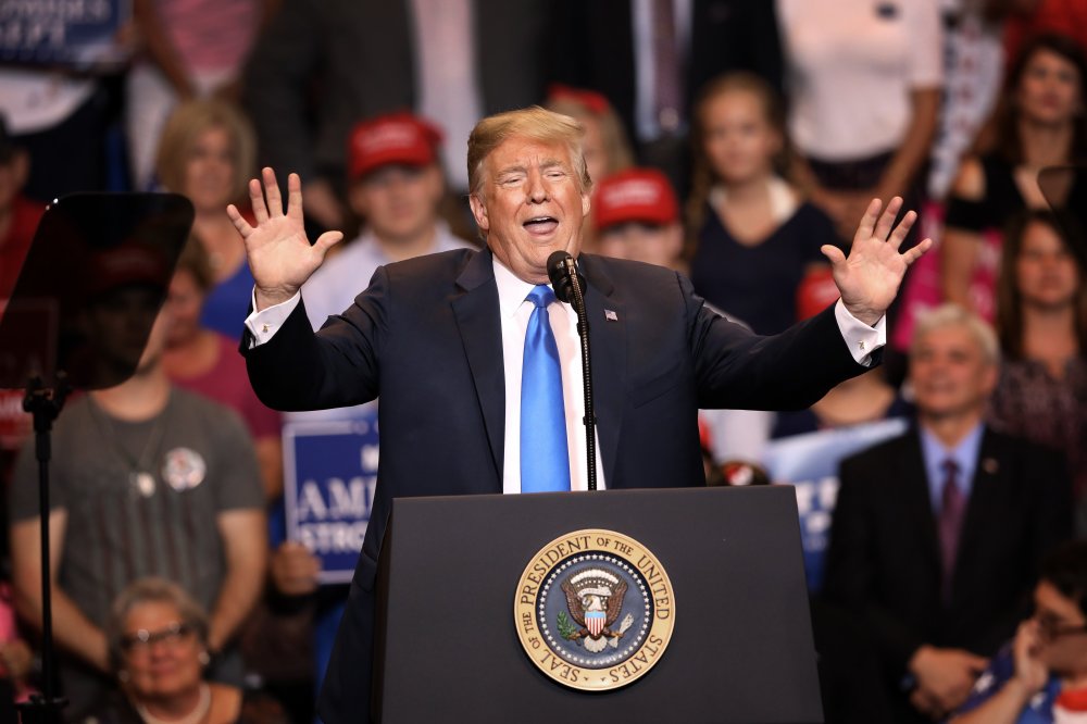Image: President Trump Holds Make America Great Again Rally In Pennsylvania