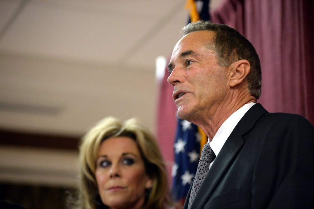 Image: Rep. Chris Collins Holds Press conference After Being Charged With Insider Trading