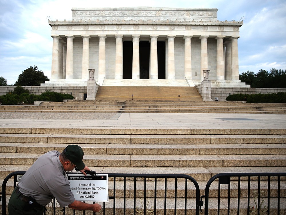 Government Shutdown Forces Closures In Nation's  Capitol
