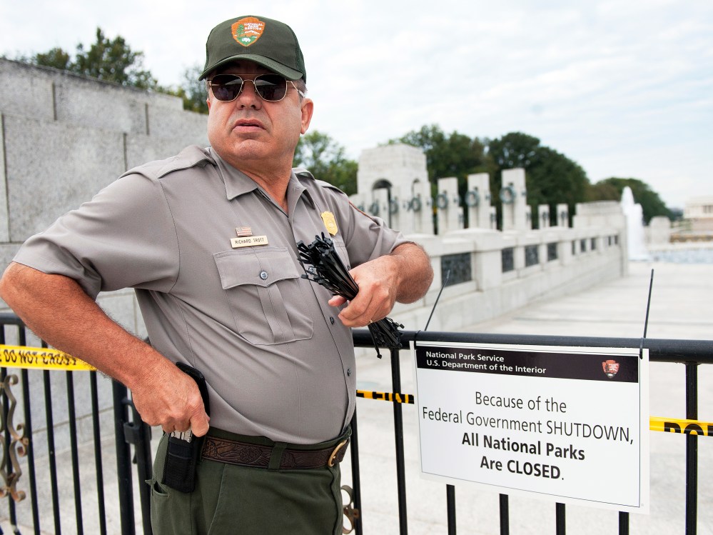 WWII Memorial Closed