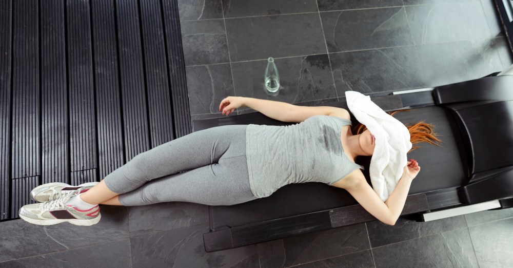 Image: Exhausted after workout