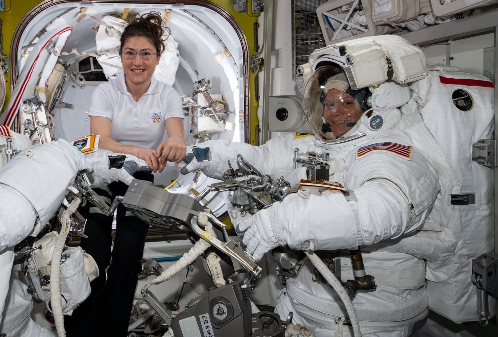 Image: Christina Koch  Anne McClain