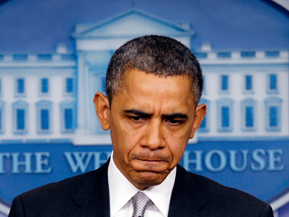 U.S. President Barack Obama speaks to members of the media in the White House Briefing Room on Wednesday. (Photo by Kevin Lamarque/Reuters)