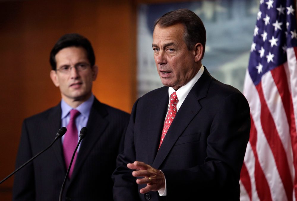 U.S. House Speaker John Boehner, R-Ohio, and House Majority Leader Eric Cantor, R-Va. (Photo by Yuri Gripas/Reuters)
