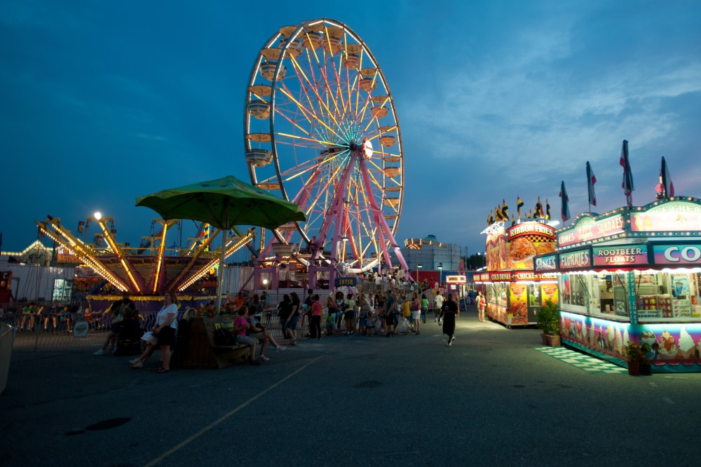 Amusement park rides at the Maryland State Fair in Timonium, Md. (Photo by Edwin Remsberg/VW Pics/Zuma)