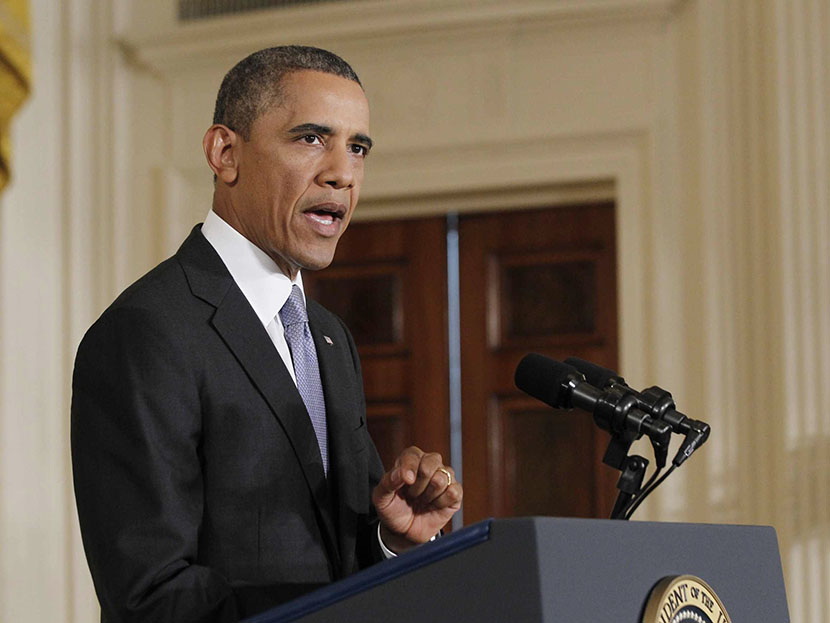 U.S. President Barack Obama addresses a news conference at the White House in Washington, August 9, 2013.   (Photo by Jason Reed/Reuters)
