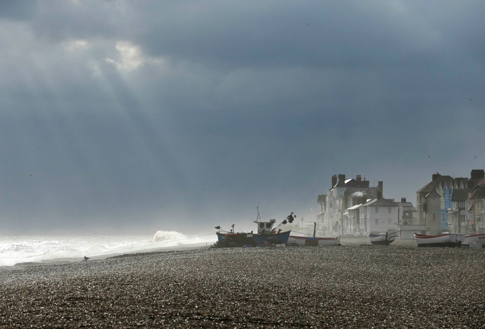 Sunlight breaks through the clouds, November 21, 2013.