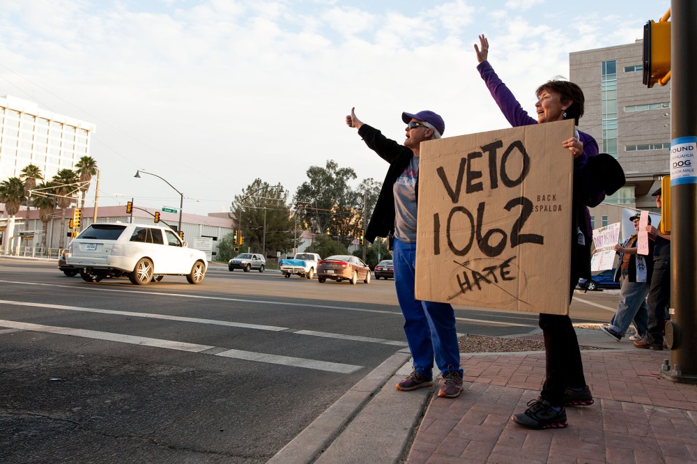 Protesters Rally Against Anti-Gay Bill