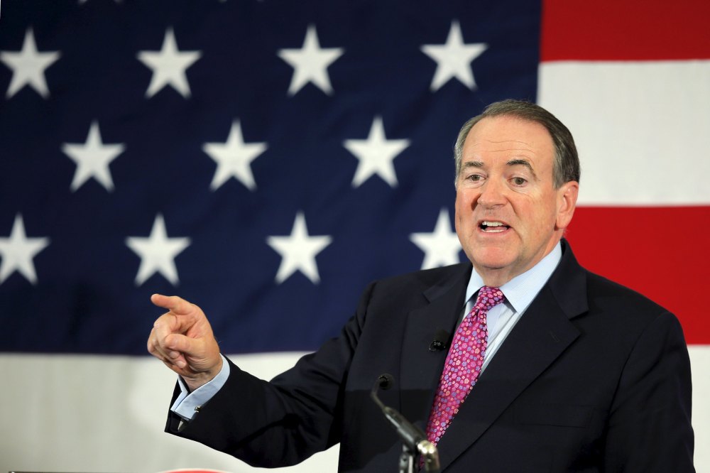 Potential Republican 2016 presidential candidate Mike Huckabee speaks at the First in the Nation Republican Leadership Conference in Nashua