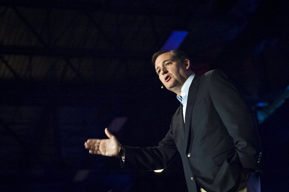 U.S. Republican presidential candidate Texas Sen. Ted Cruz speaks at the Freedom 2015 National Religious Liberties Conference in Des Moines, Iowa on Nov. 6, 2015. (Photo by Mark Kauzlarich/Reuters)